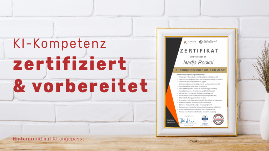 Das erste KI-Gesetz weltweit - EU-AI Act 1 Zertifikat-KI-Kompetenz