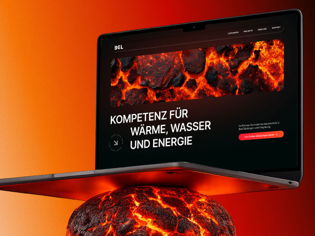 Bugge Haustechnik, Webdesign