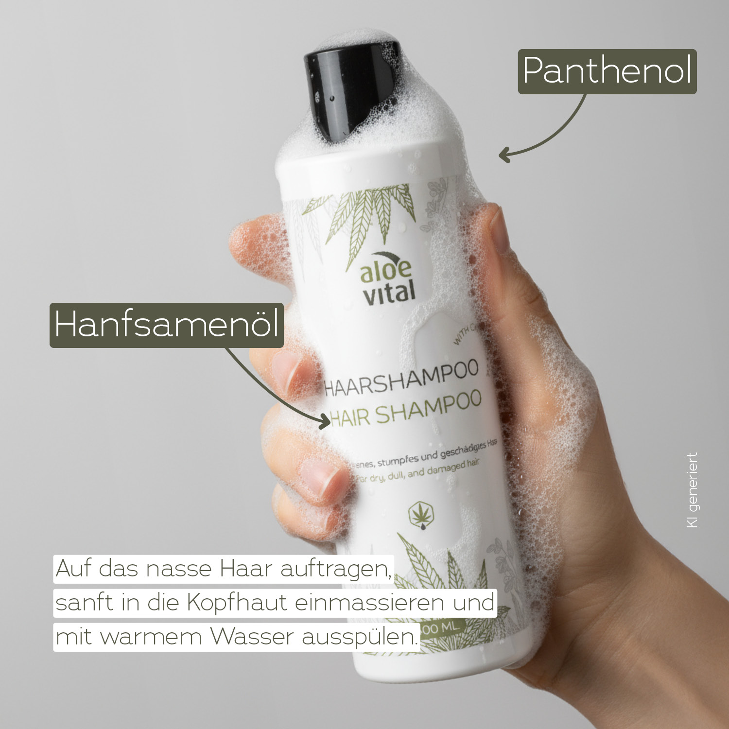 Haarshampoo Anwendungsbild