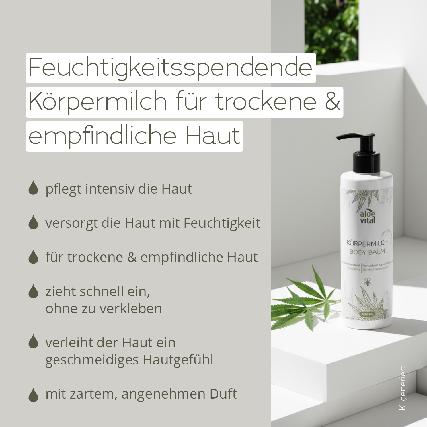 E-Commerce-Kacheln: Wie Ihre Produktbilder verkaufen 6 Koerperlotion 400ml Produktinfo AloeVital 1